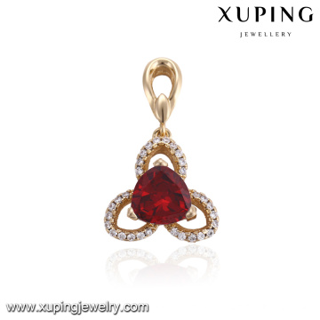 32891 xuping China factory wholesale 18k gold plated fashion pendant designs for women